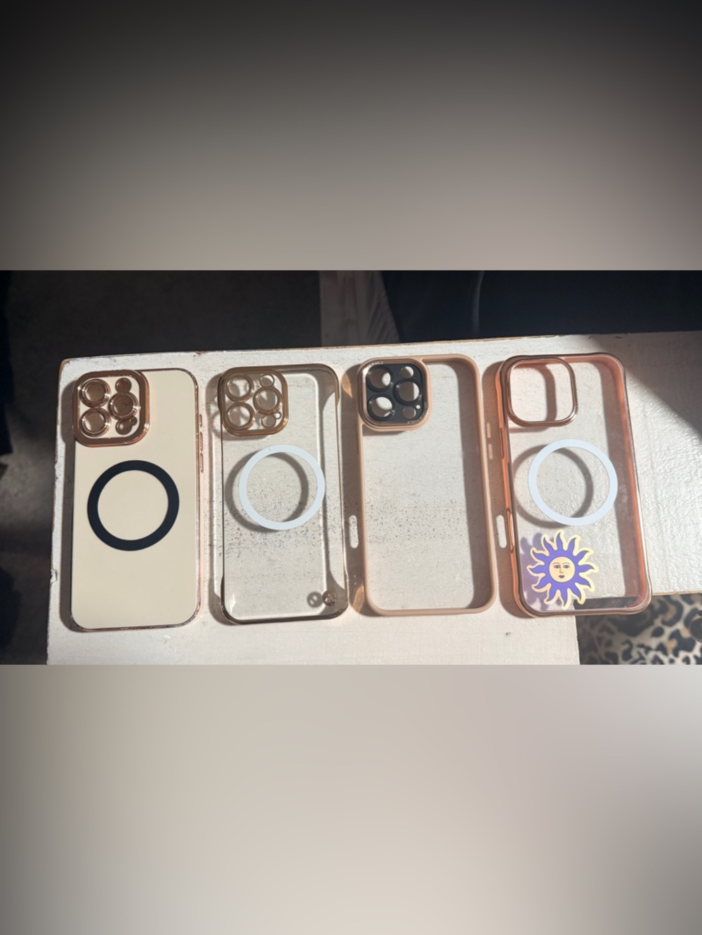 Rose Gold iPhone Case with MagSafe Compatible Ring